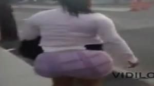Chick Got A Pillow In Her Shorts