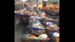 Empty Walmart After Food Stamps Fail