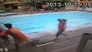 Pool During Earthquake