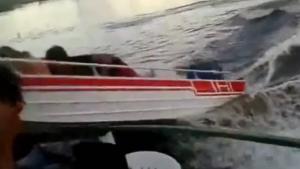 Boat Crashes Into Party