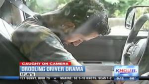 Drooling Driver Flees Accident Scene