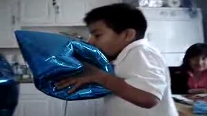 Kid Inhales Too Much Helium