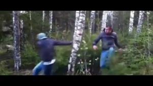 Wannabe Lumberjacks Try To Fell Tree Without Chainsaw