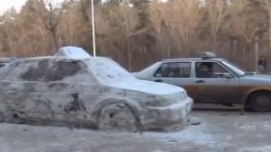 Snow Taxi Fooling Passengers