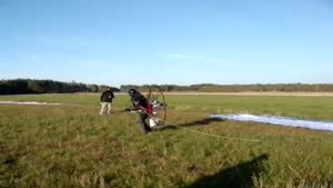 Paraglider Take Off Fail