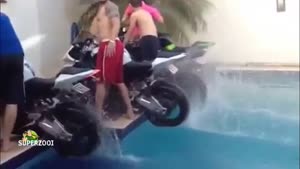 Swimming pool burnout