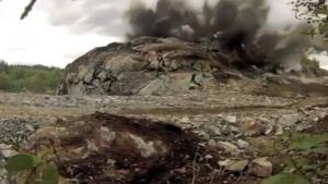 Blowing Up A Huge Rock