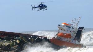 Heavy Storm Breaks Boat In Two