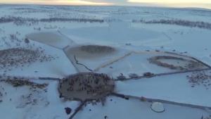Beautiful Reindeer Herder Footage