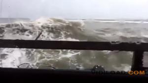 Golf Breaks Through Restaurant Window