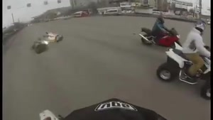 Hard Motorcycle Crash