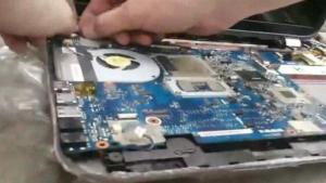 Guy Debugs Laptop