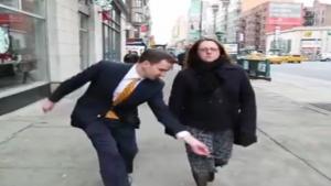 Crotch Shotting Reporter Gets Slapped