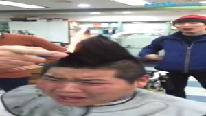 Hairdresser Sets Hair On Fire