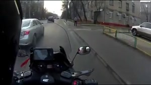 Reckless Driver Causes Biker To Crash