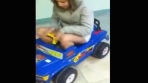 Girl In Kids' Toys Car