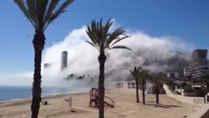Alicante Swallowed By Cloud