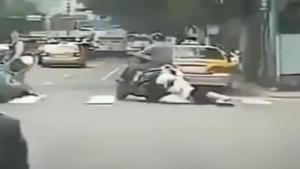 Guy Drags Girl Behind Motorcycle