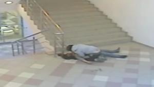 Drunk Woman Falls Off Stairs