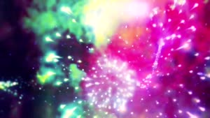 Camera Drone Flying Through Fireworks
