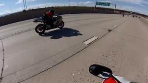 Painful Surprise Accident For Biker