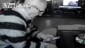 Grandpa Tries To Make A Phone Call