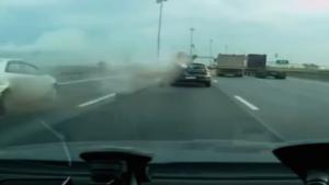 Speeding Biker Makes Big Mistake