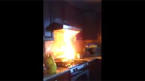 Kids Set Kitchen On Fire