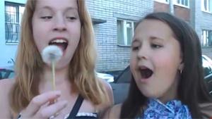 Girl Pranks Friend With Blowball