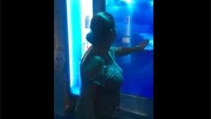 Shark Scares Woman