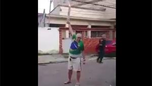 Grandpa Playing With Fireworks