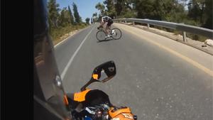 Close Call For Cyclist