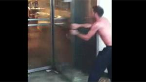 Revolving Door vs Stupid Guy