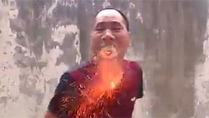 Fire Breathing Chinese Man