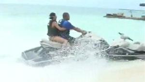 Jet Ski Goes Airbone After Crash