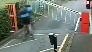 Cyclist Hit By Barrier