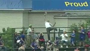 Grandpa Catches Home Run Ball