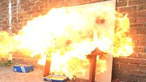 Exploding Hairspray Can