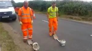 Road Worker Trick