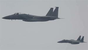 Refueling F-15s In Mid Air