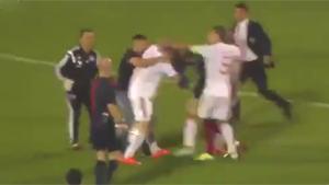 Massive Fight During Football Match