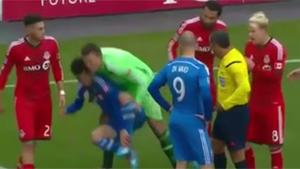 Soccerplayer Faking Injury