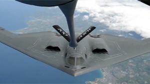 B-2 Stealth Bomber Mid Air Refueling