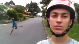 Skater Takes A Selfie