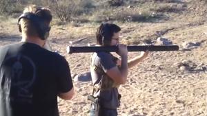 Firing Homemade Bazooka