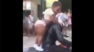 Twerking Midget On Bike