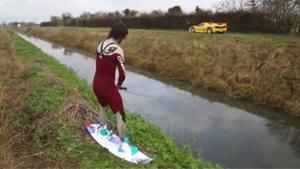 Wakeboarding Behind A Ferrari