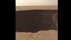 Massive Sinkhole In Desert
