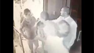 Guy Pukes On Girl