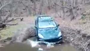 Crossing River In Porsche Cayenne